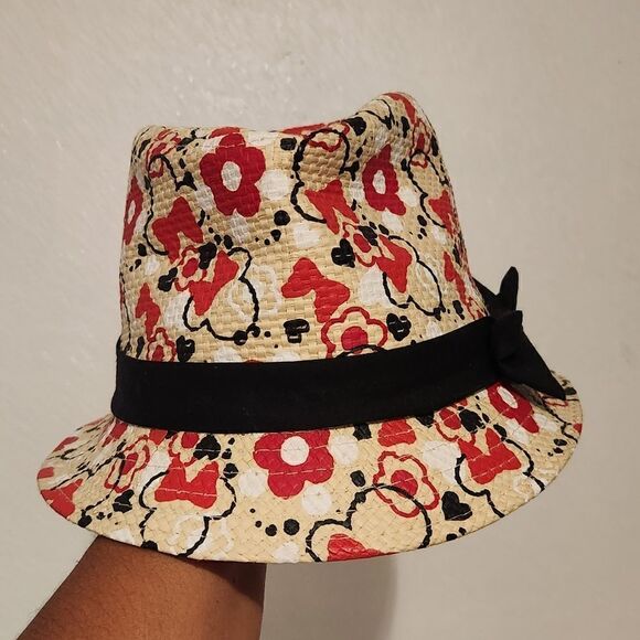 NWT Disney Minnie Mouse Kids Rare Fedora Hat 56cm - Picture 2 of 9